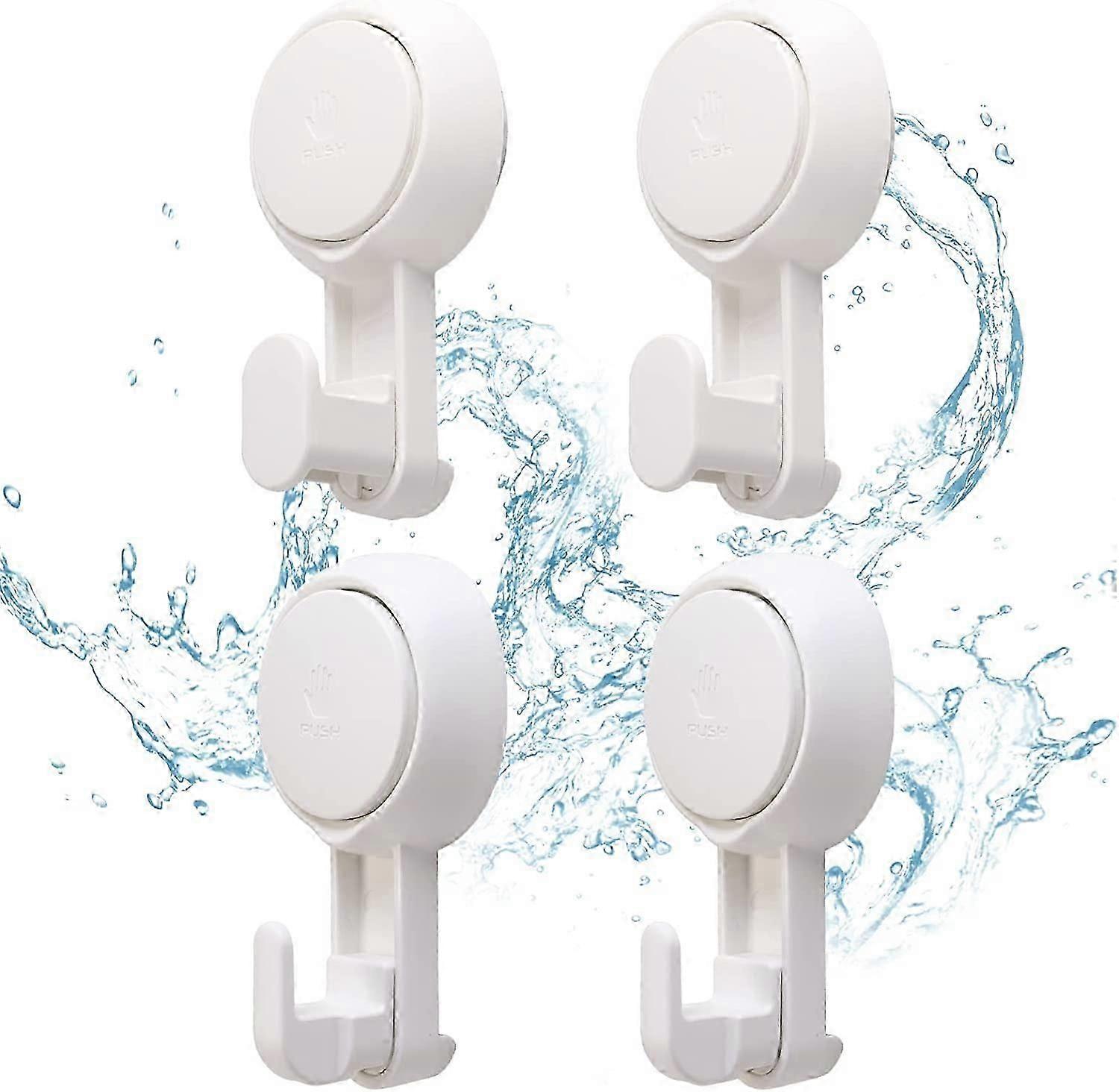 Powerful Vacuum Suction Cup Hooks Shower Holder Removable Bathroom Hooks Suction Towel Rack