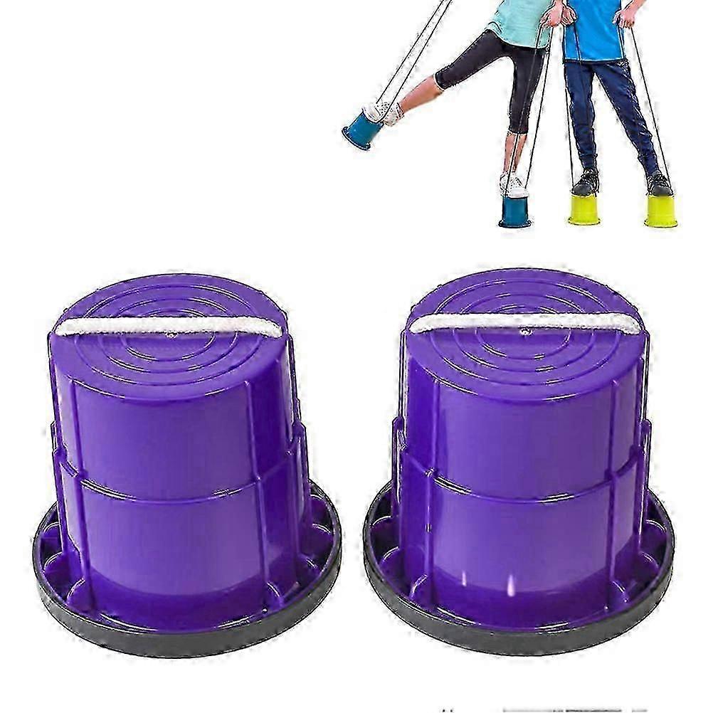 Barnens hink med styltor, promenadkoppar, sensoriska träningsleksaker för utomhusbruk