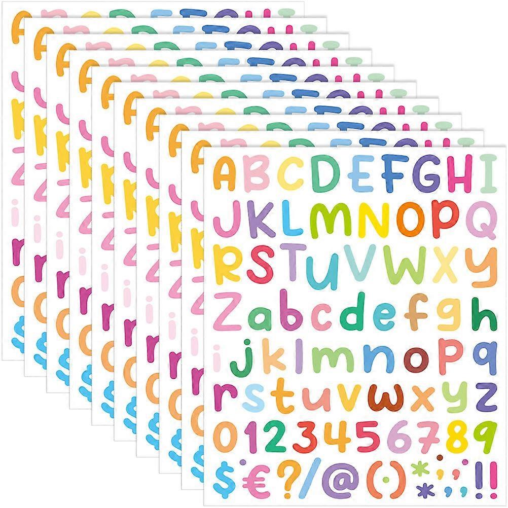 Reusable Letter Stickers For Crafting And Personalizing Gift Items 50 Sheets