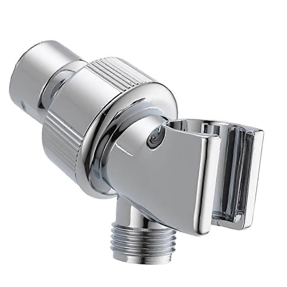 Shower Head Divertor Adjustable Holder for Bathroom Silver 2Pcs Mount