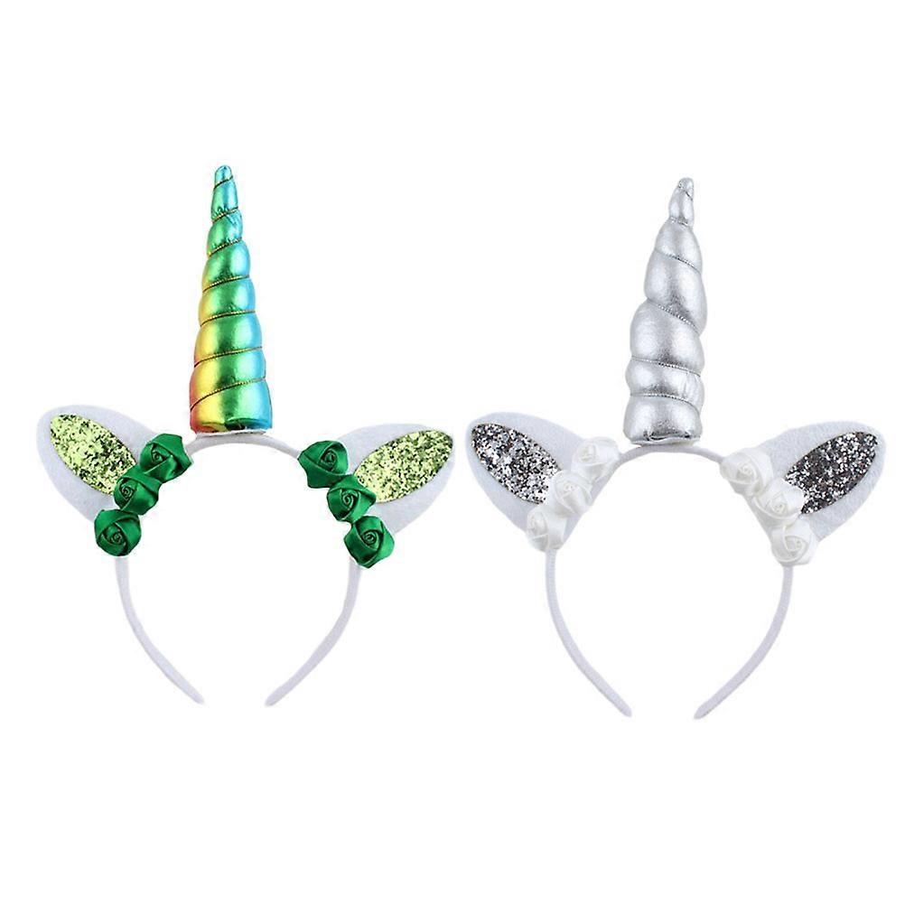 St Patricks Day Hair Band Green Circular Photo Prop For Different Occasions 1Set