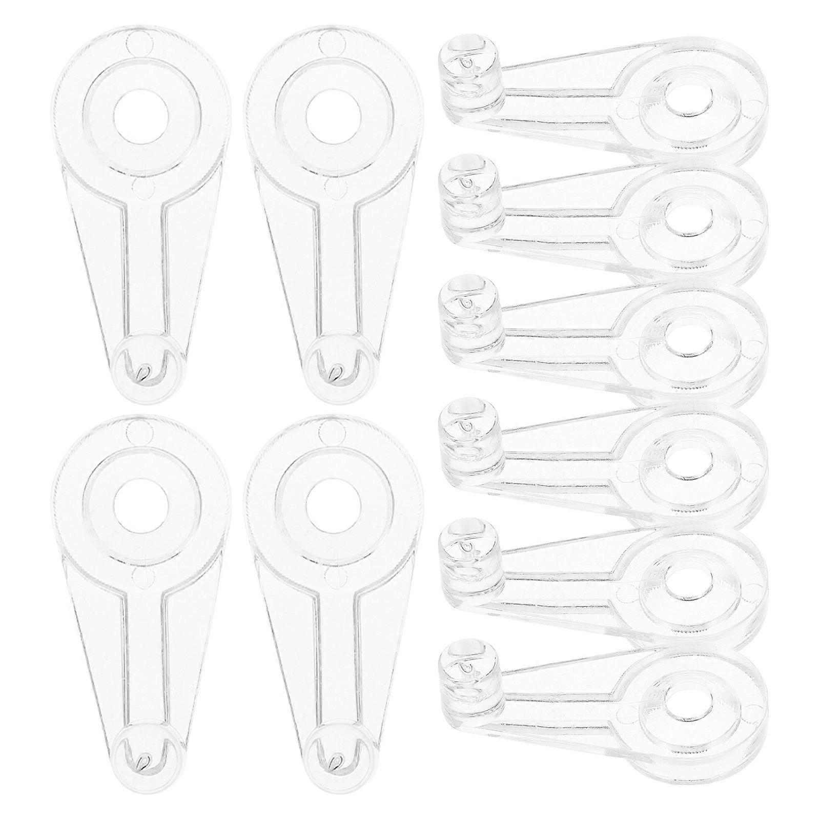 Cabinet Glass Retainer Clips Set for Fixing Doors with 100 Transparent Pieces