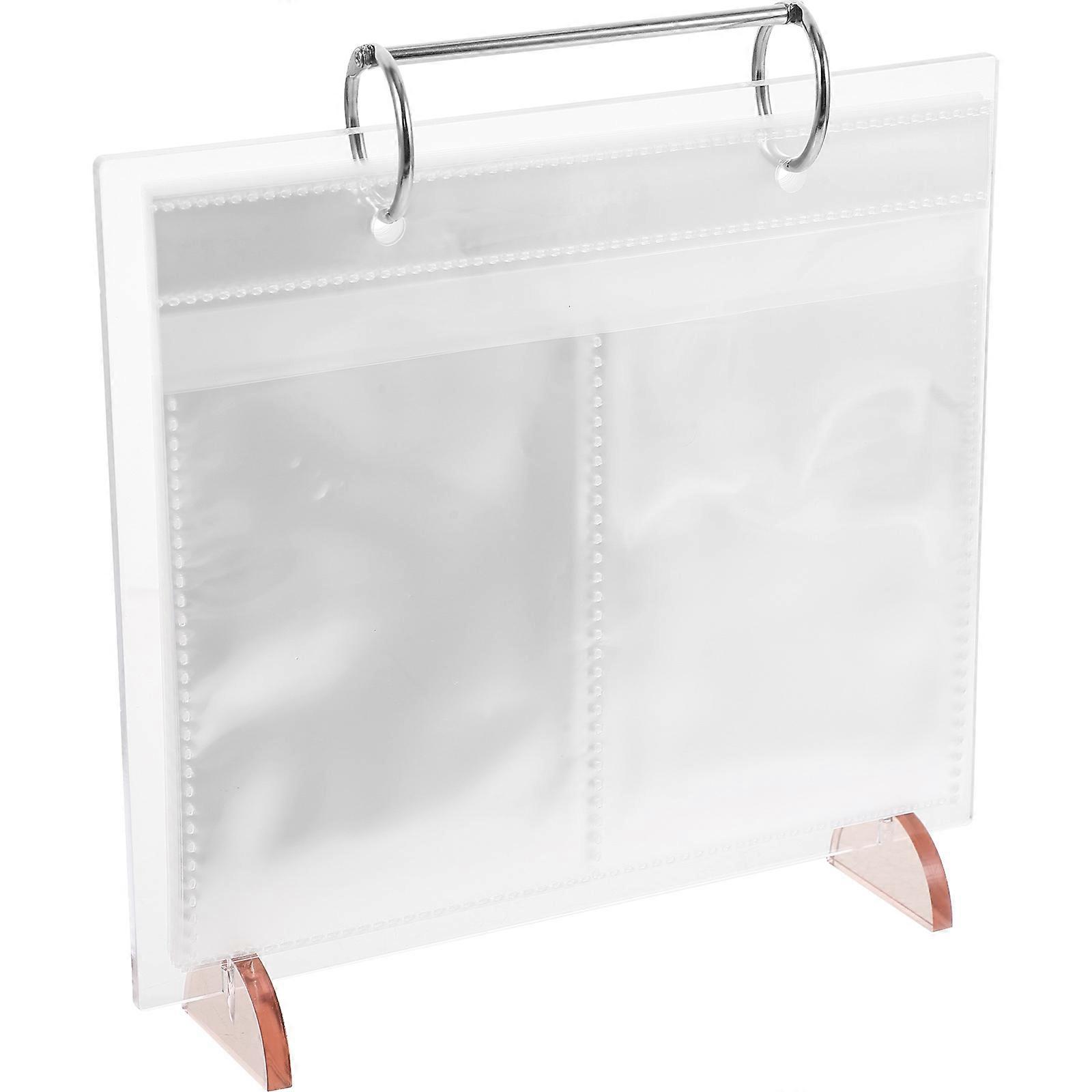 Desktop Photo Album Stand for Display 2Pcs Transparent Acrylic Holder