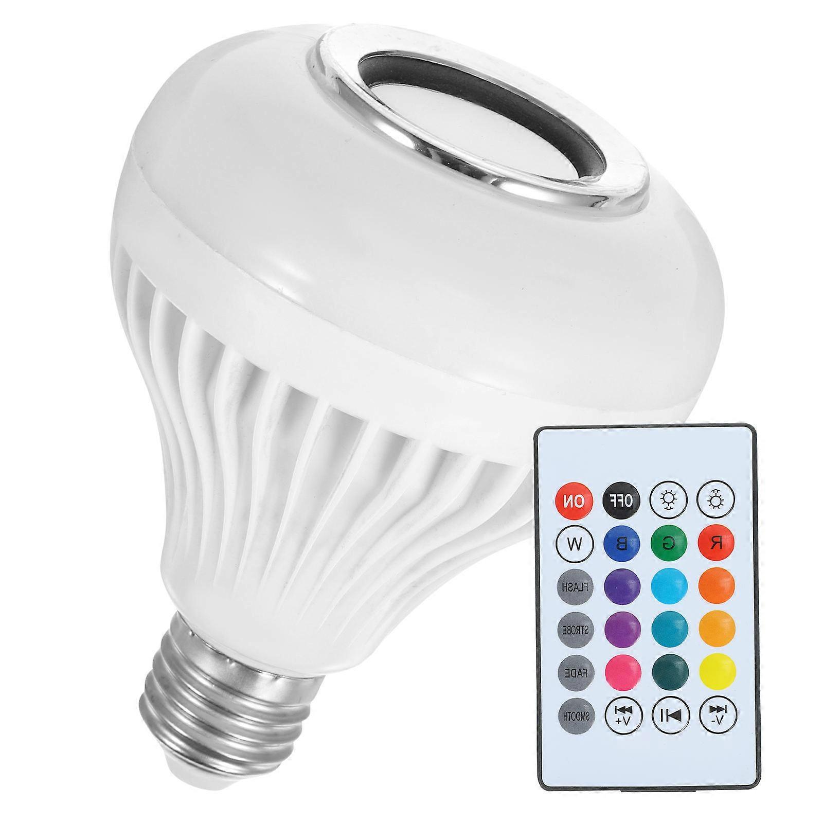 Color Changing Light Bulb for Lighting 4Pcs with Wireless Speaker and Dimming