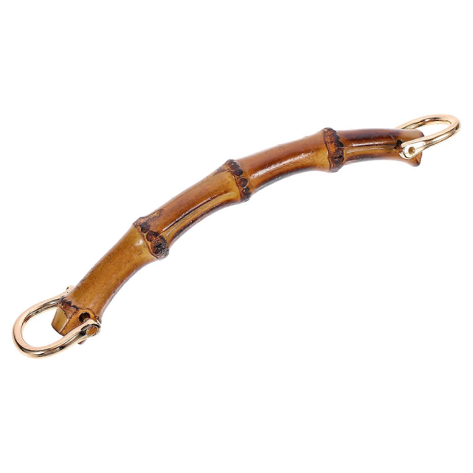 Purse Handle Diy Handbag Handle Style Bamboo Material 7.5×1.2×0.6in 1Pc