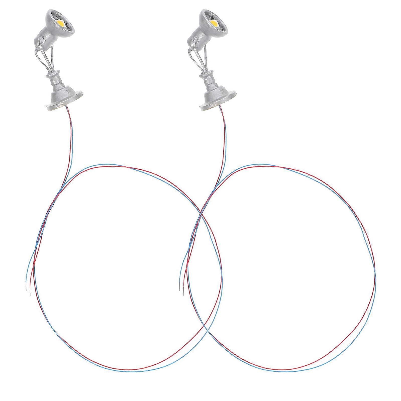 Miniature Train Signal Lamp 10Pcs Model Railway Lighting Accessories Educational Decorative for Model Display and DIY Projects