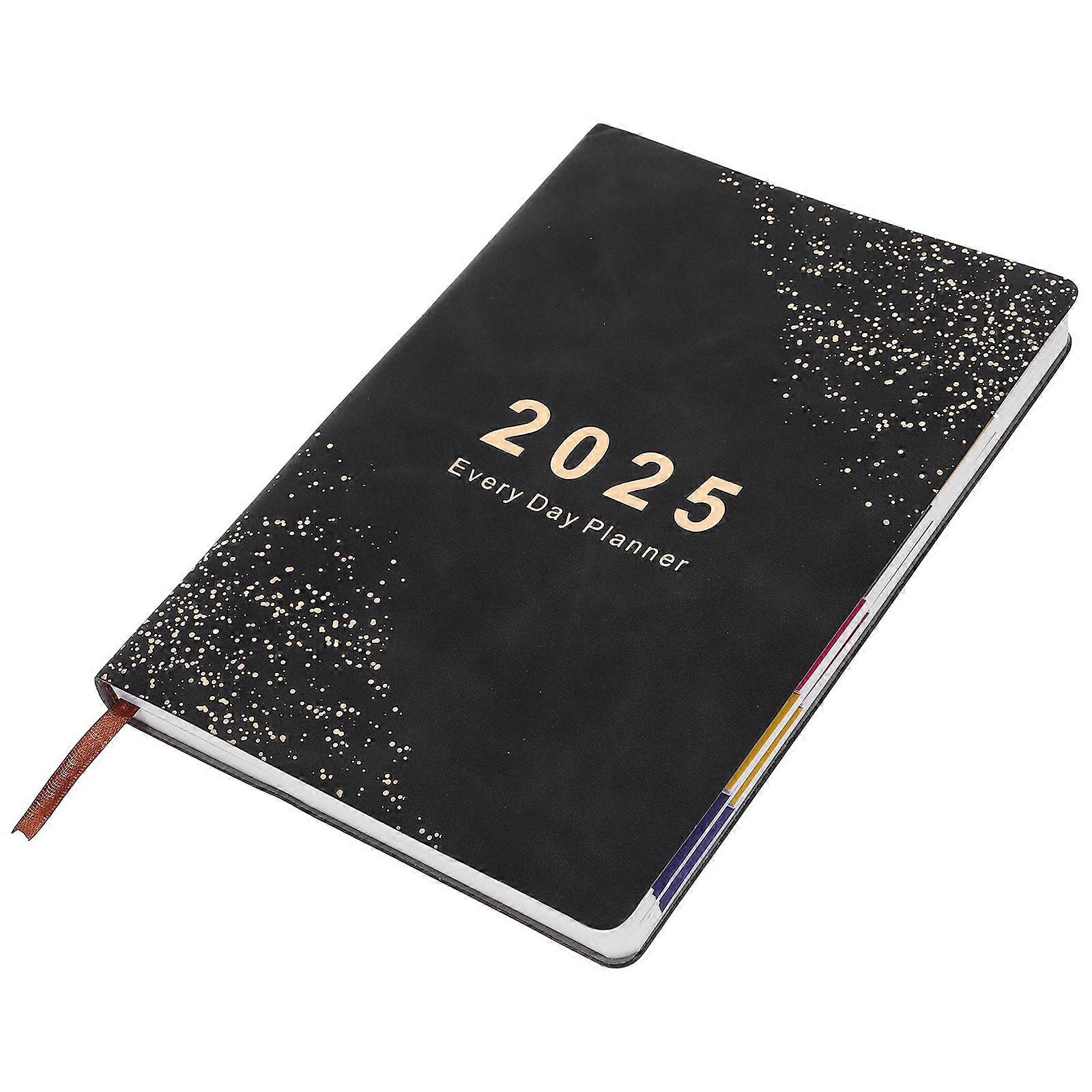 Daily Planner Notebook Portable Planner Book for Writing 3Pcs Black