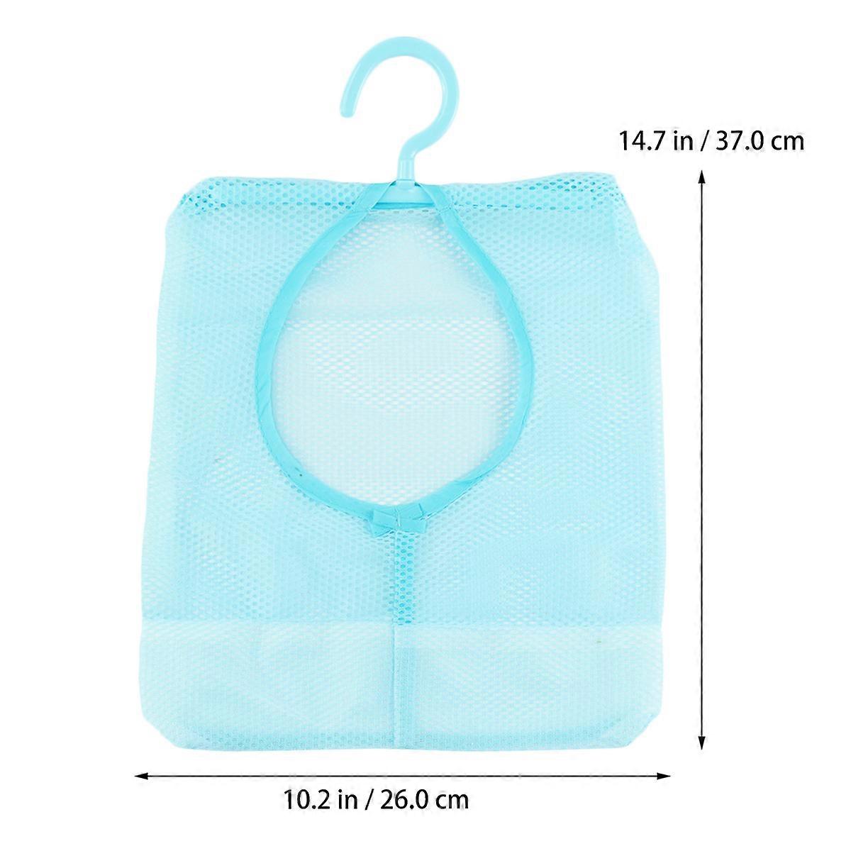 Multipurpose Clothesline Bag for Drying 2Pcs Assorted Color Mesh Storage