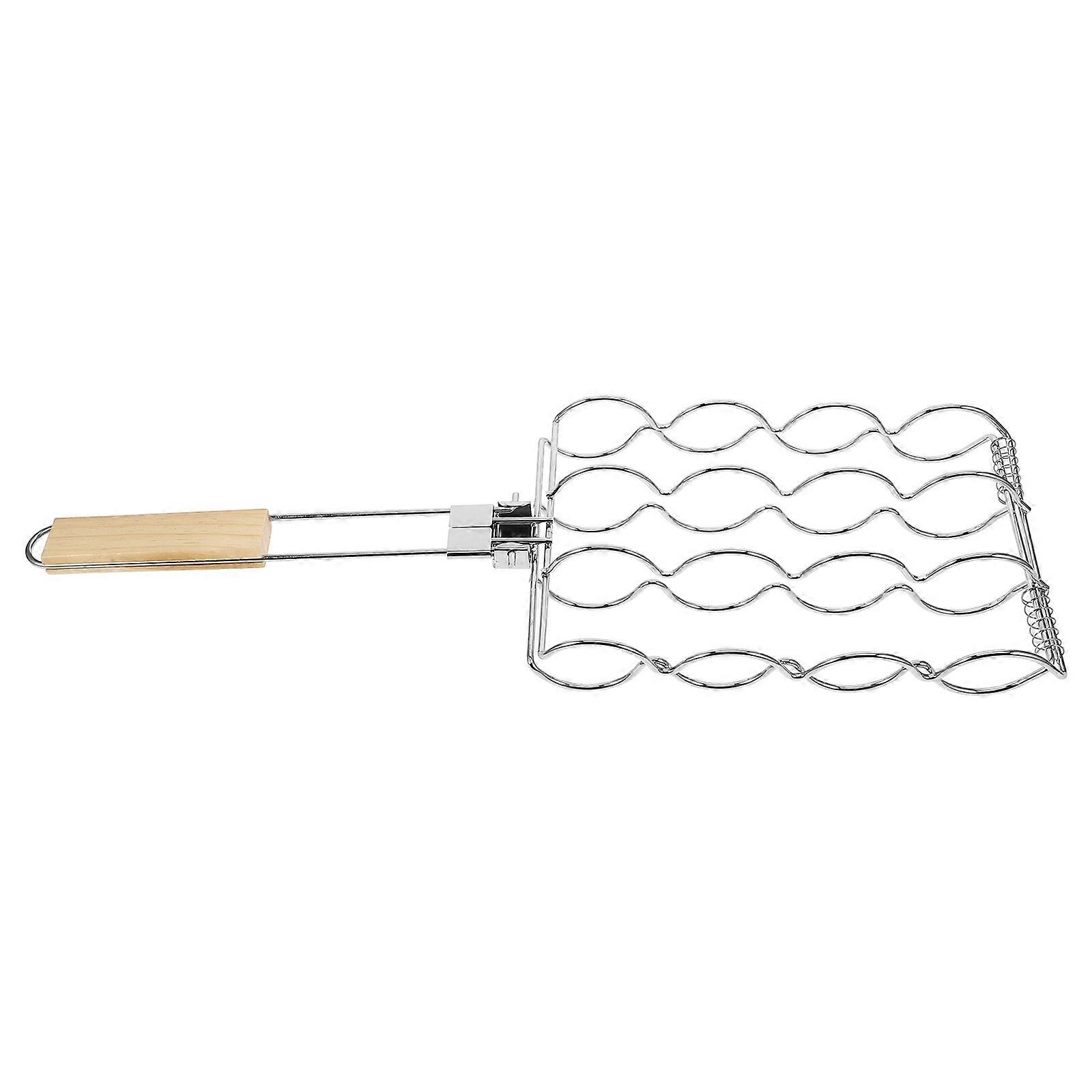 Corn Grilling Rack Durable Stainless Steel for Outdoor Bbq 4Pcs