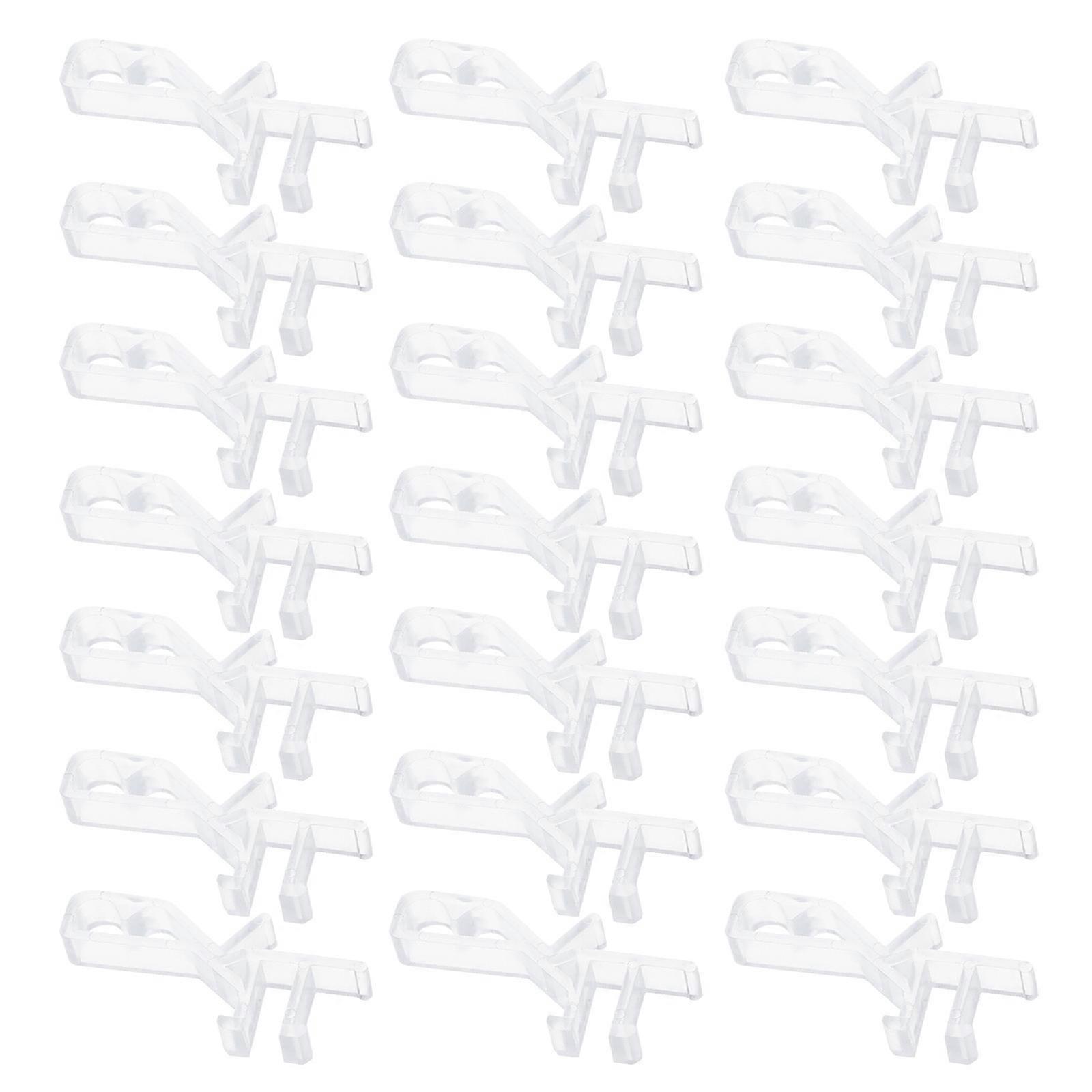 20Pcs Window Blinds Transparent Clip for Vertical Blinds Replacement Use