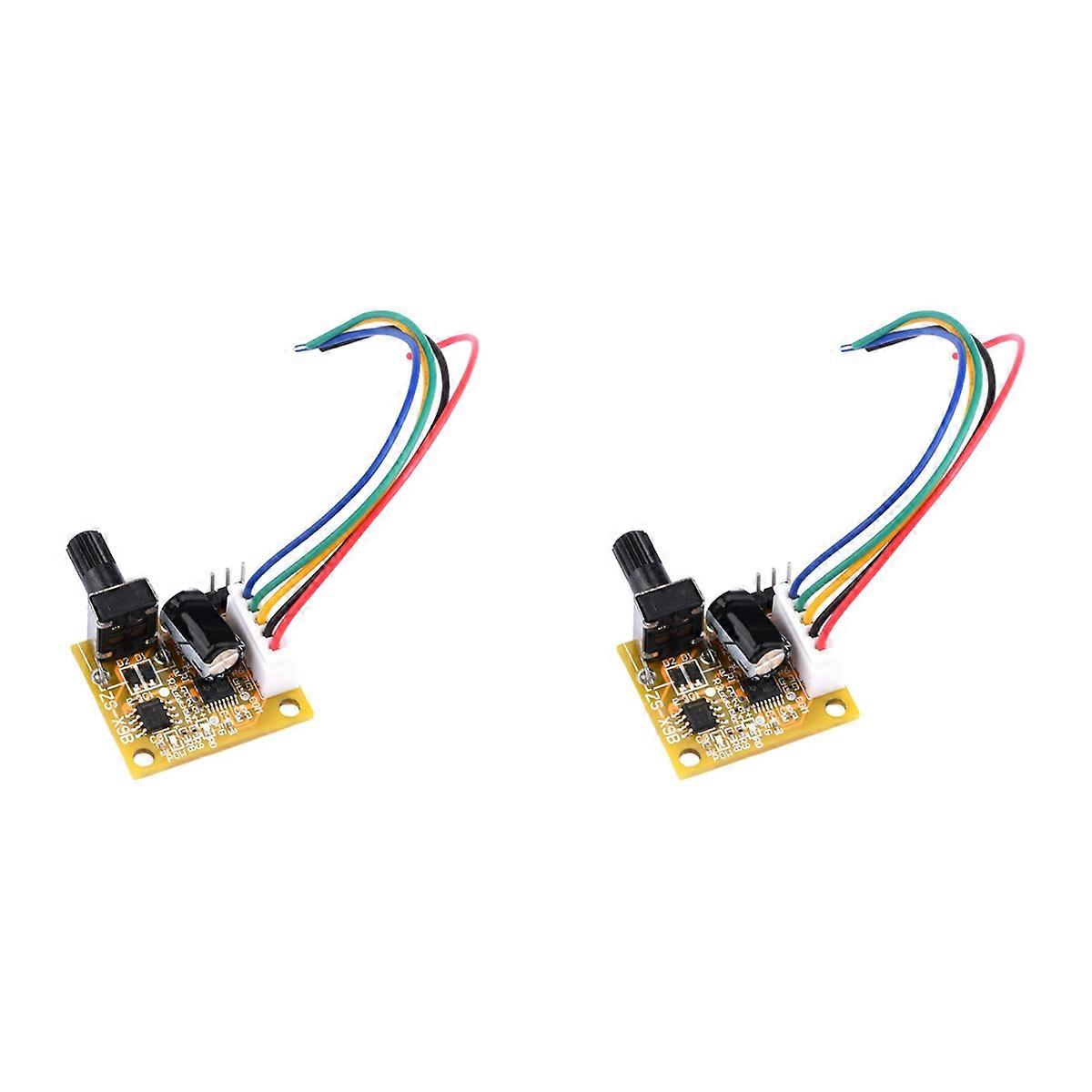 2X BLDC 3-Phase Brushless Motor Driver DC5V-15V 2A 15W DC Motor Speed Controller Sensorless Board Mo