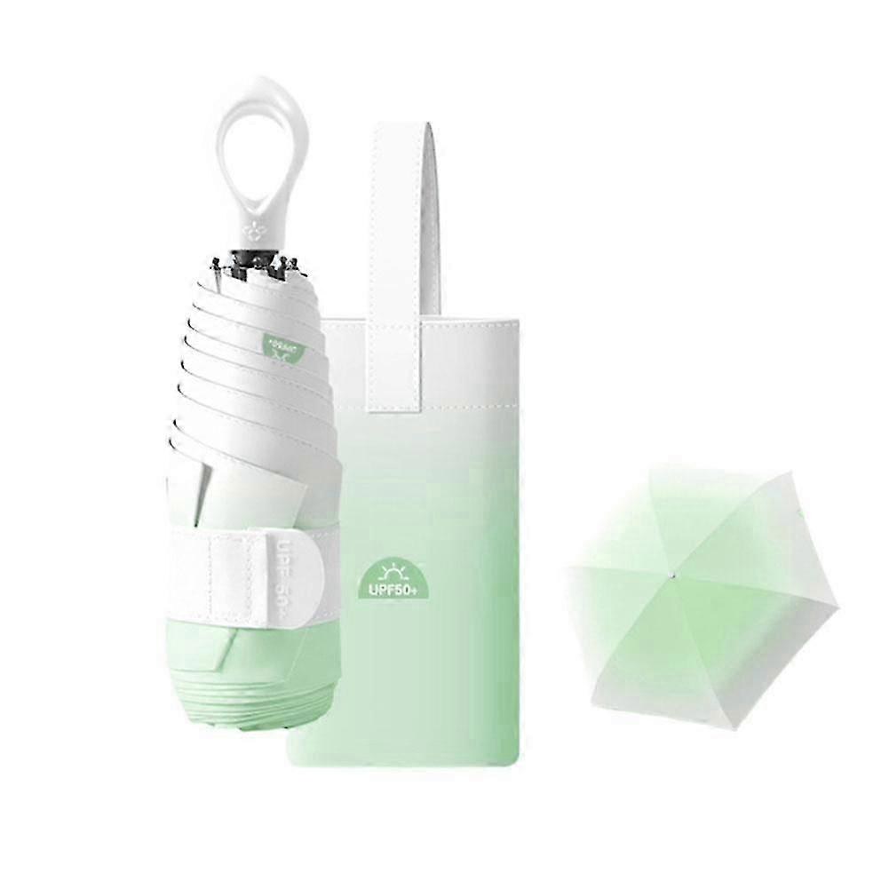 6 Bones Mini Gradient Sun Protection Umbrella Compact Capsule Umbrellas