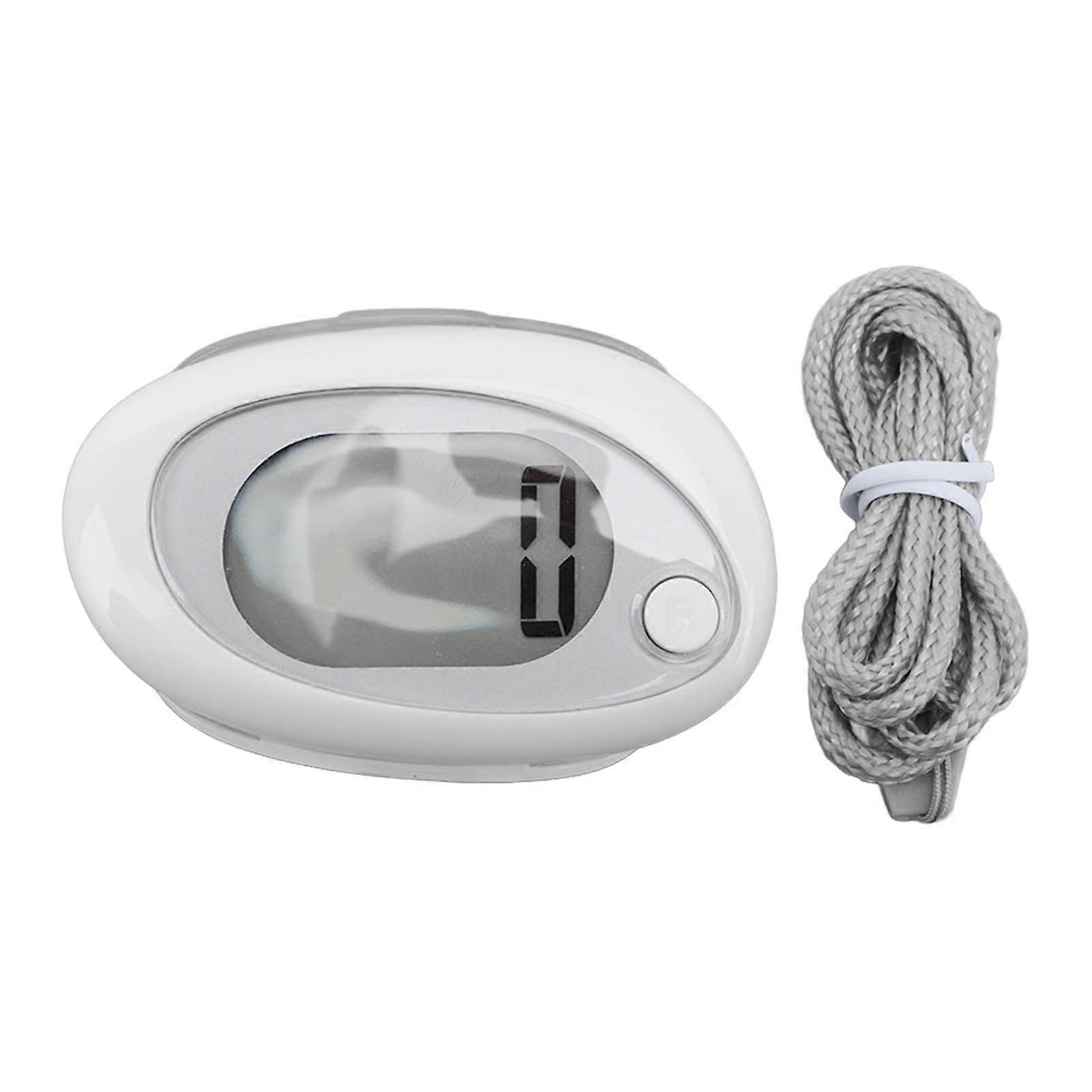 3D Pedometer Simple Step Counter with Clip Lanyard Accurate Quiet Compact Step Tracker for Walking Exercise Running