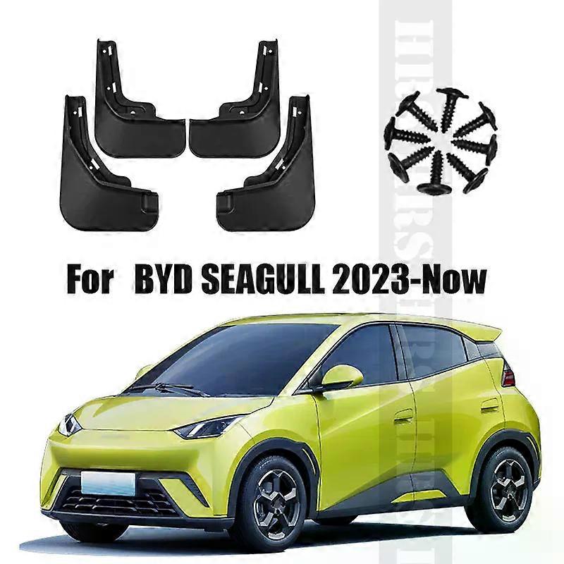 Apply Mud Flaps For BYD Seagull  2023-Now Splash Guards MudFlaps Front Rear Mudguards Fender Car Exterior Accessories 2023 2024 2025