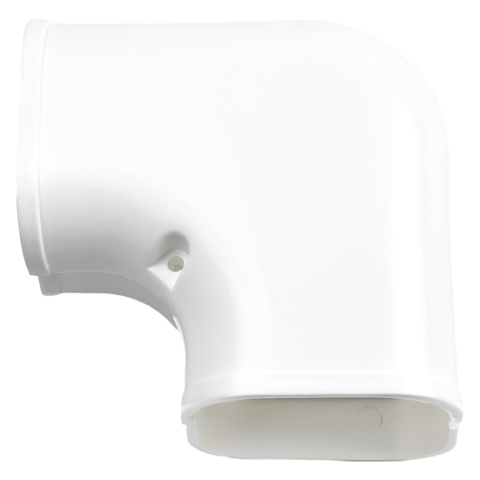 Split & Central A/C Decorative PVC Line Cover 90°Flat Elbow