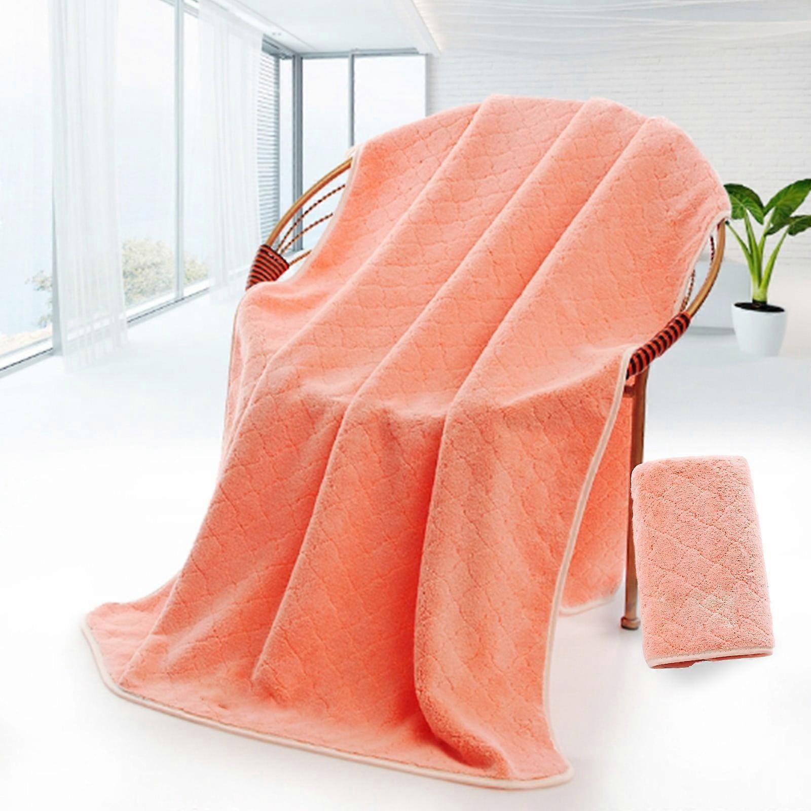ZKCCNUK Coral Velvet Bath Towel Set - Soft, Highly Absorbent, 4 Colors, 55.1" x 27.6", for Adults, Face & Bathroom