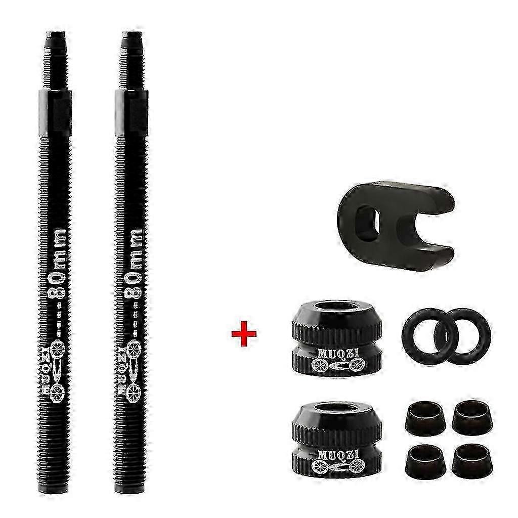 25-26 Professional Bicycle Presta Valve Extender - 50mm & 80mm for Valve Core Removal