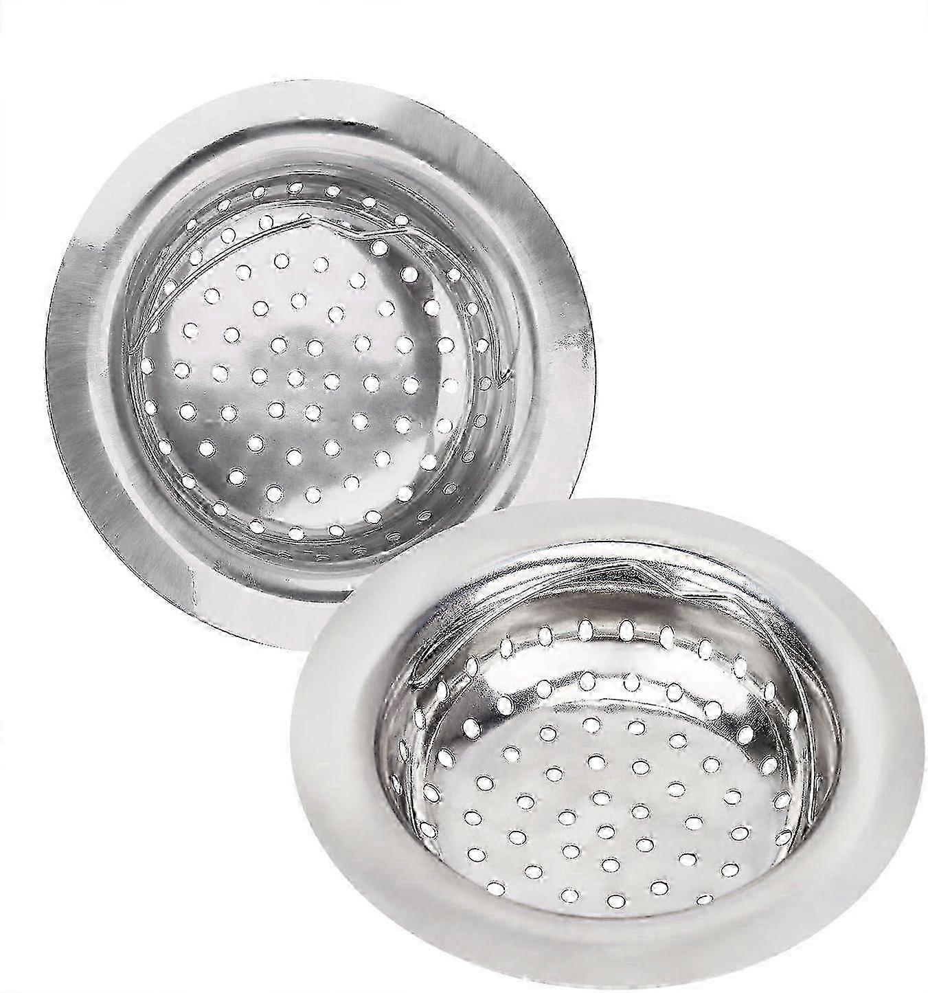 Håndholdt rustfritt stål vaskesil og filter med 2 deler