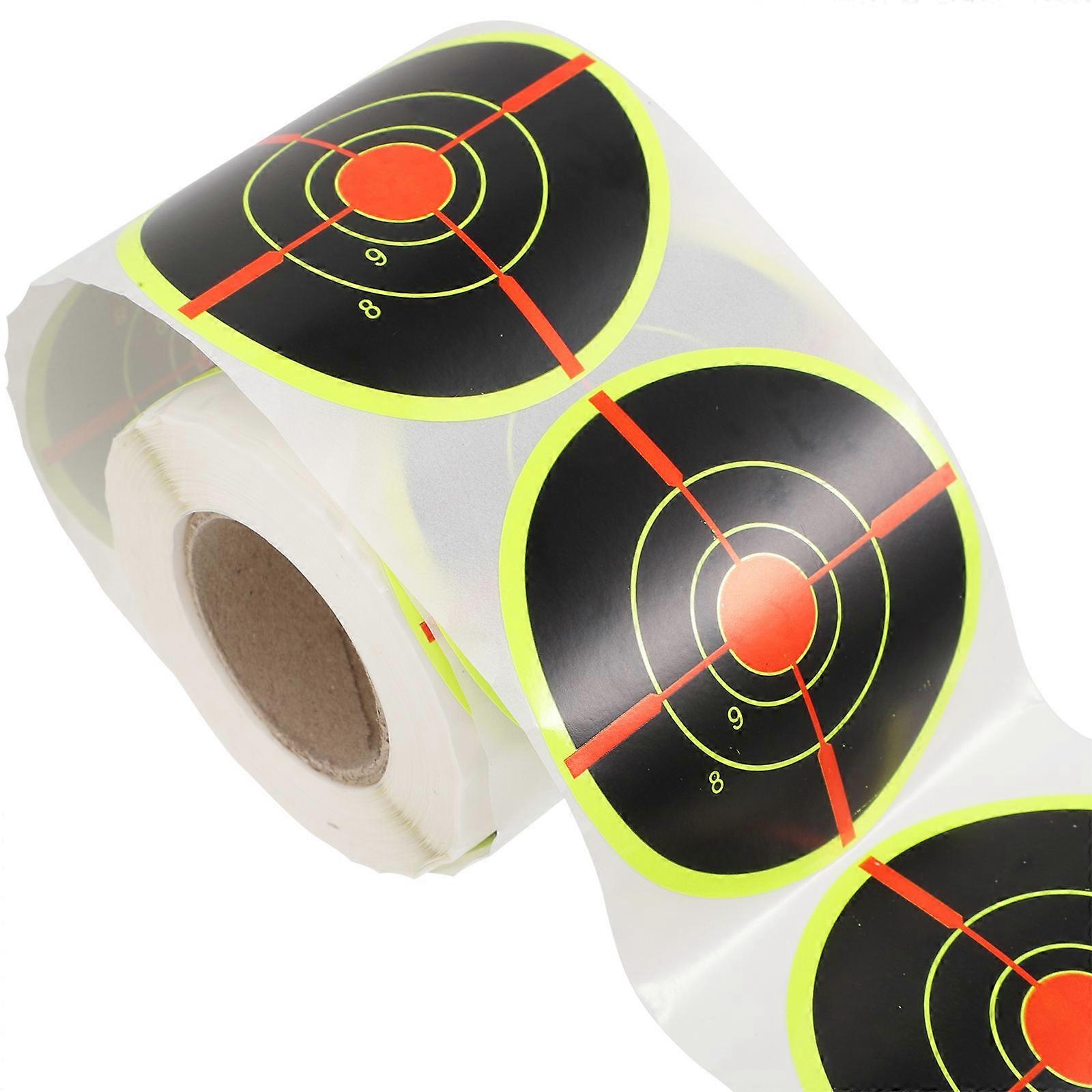 Lightweight Sports Labels Portable Pasters With Special Printing Process For Shooting Training 7.6x7.6cm 200 Per Roll