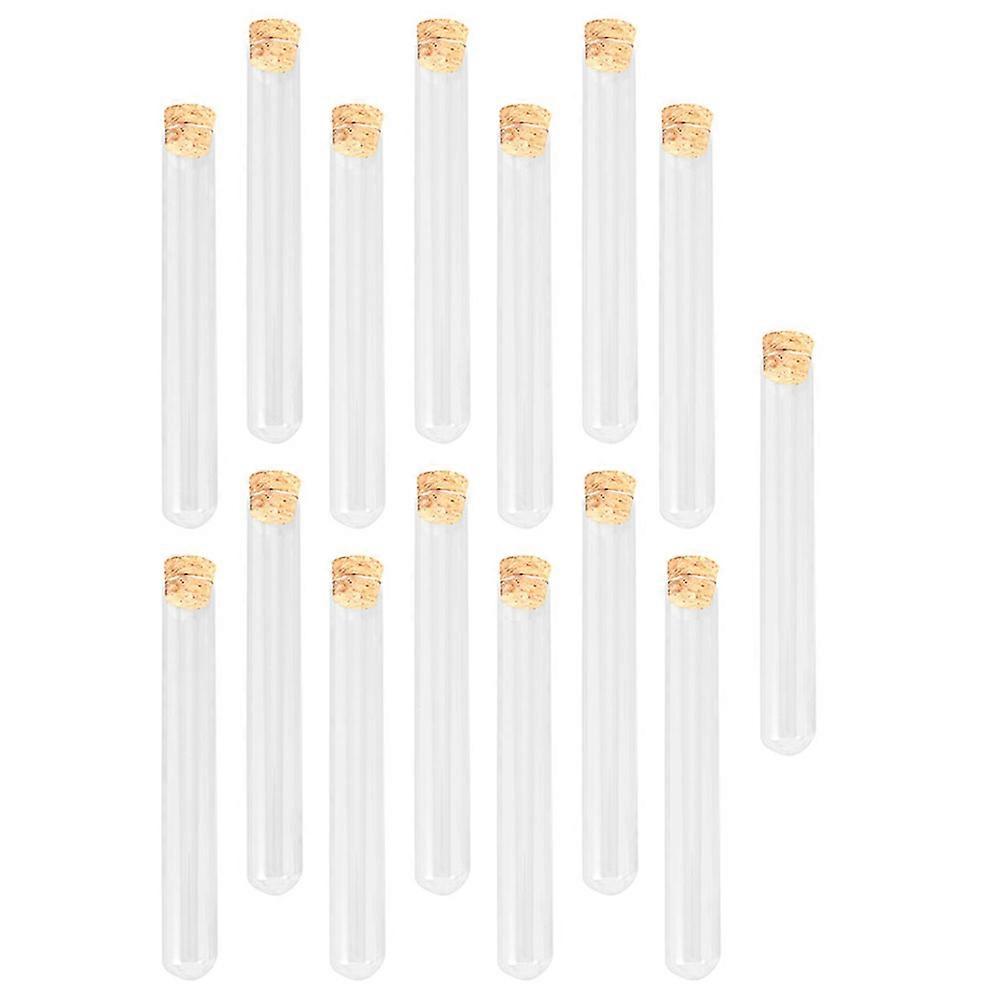 Clear Test Tubes 30 Pcs Perfect For Craft And Planting Activities Cylindrical Glass Ideal For Mixing And Experimentation