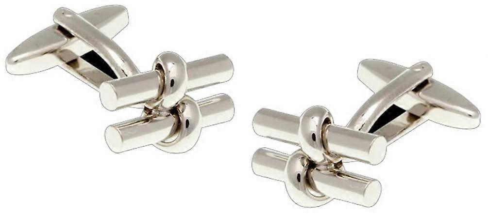 David Van Hagen Twist Cufflinks - Silver