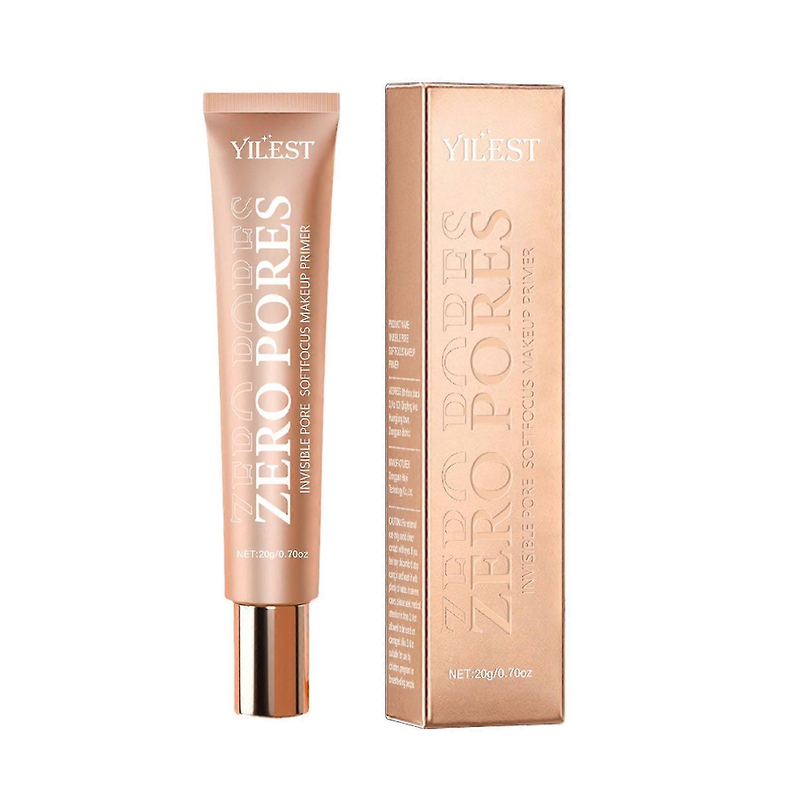 Zero Pore Make-up Primer, 20g Zero Pores Primer, unsichtbarer Porenminimizer, Soft Focus Make-up Primer, feuchtigkeitsspendender Concealer, natürlicher Effekt