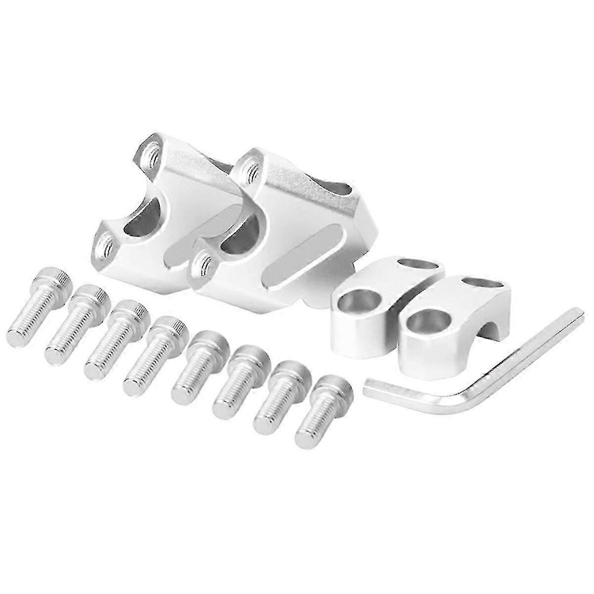 Motorcycle 22mm Handle Riser Bar Kit Height Increasing Base Height Increase and Backward Shift for Hwy