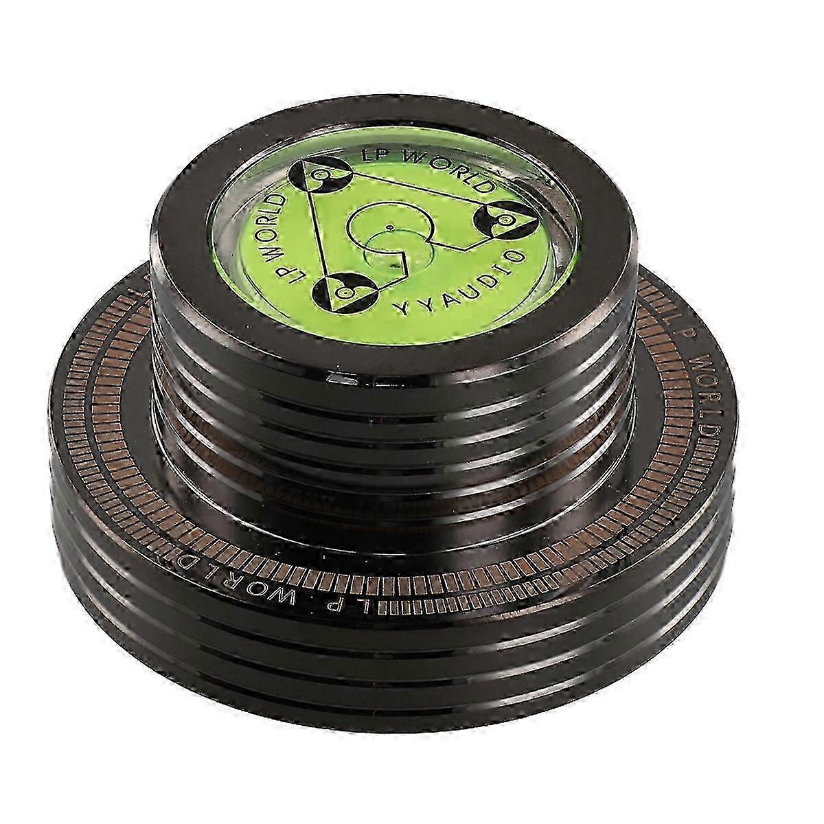 LP Vinyl Record Player Stabilizer Level Weight Clamp with 50Hz Frequency & Speed Measurement for All Models