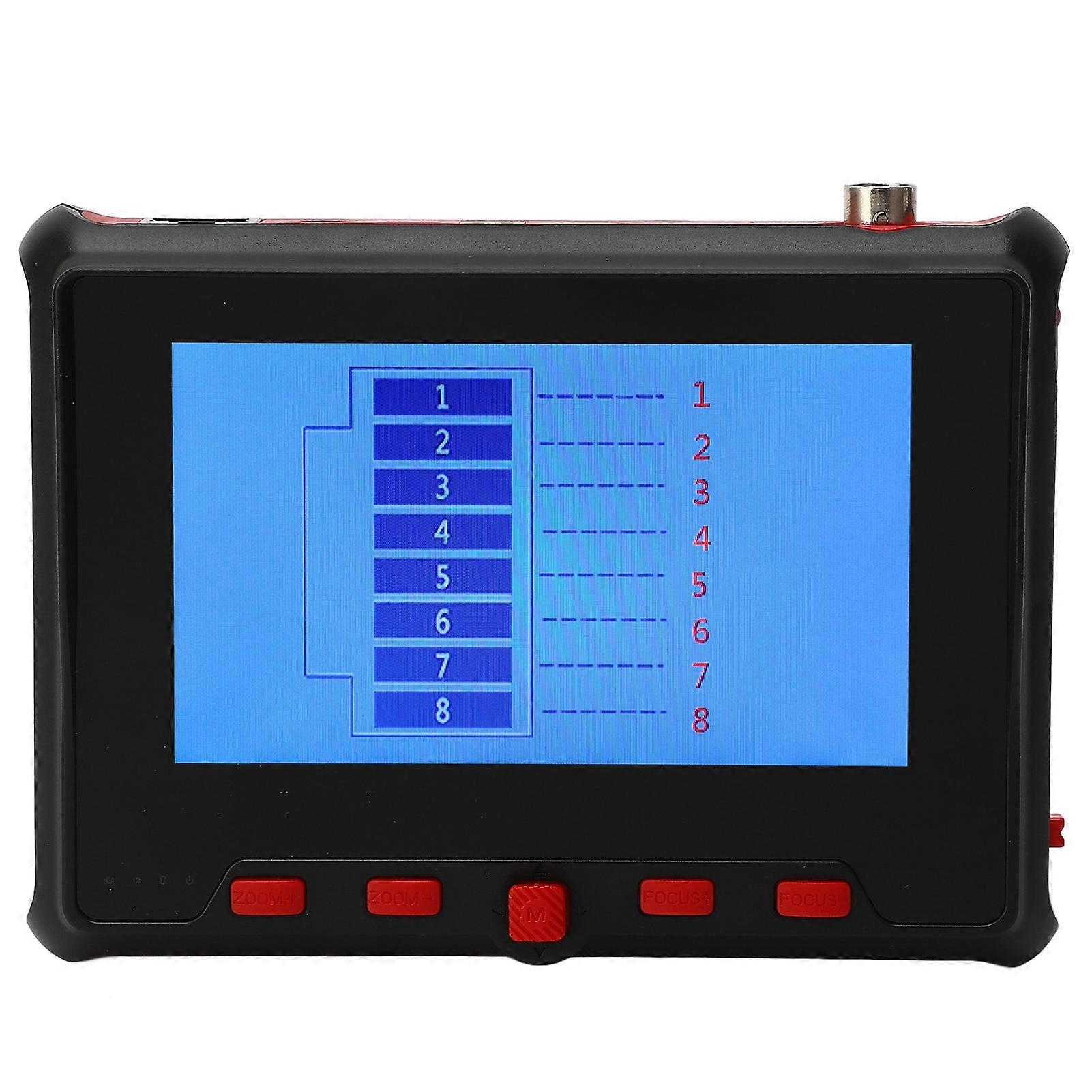 CCTV Test Monitor 4in Display AHD TVI CVI UTP Cable Tester 8MP for Maintenance Repair