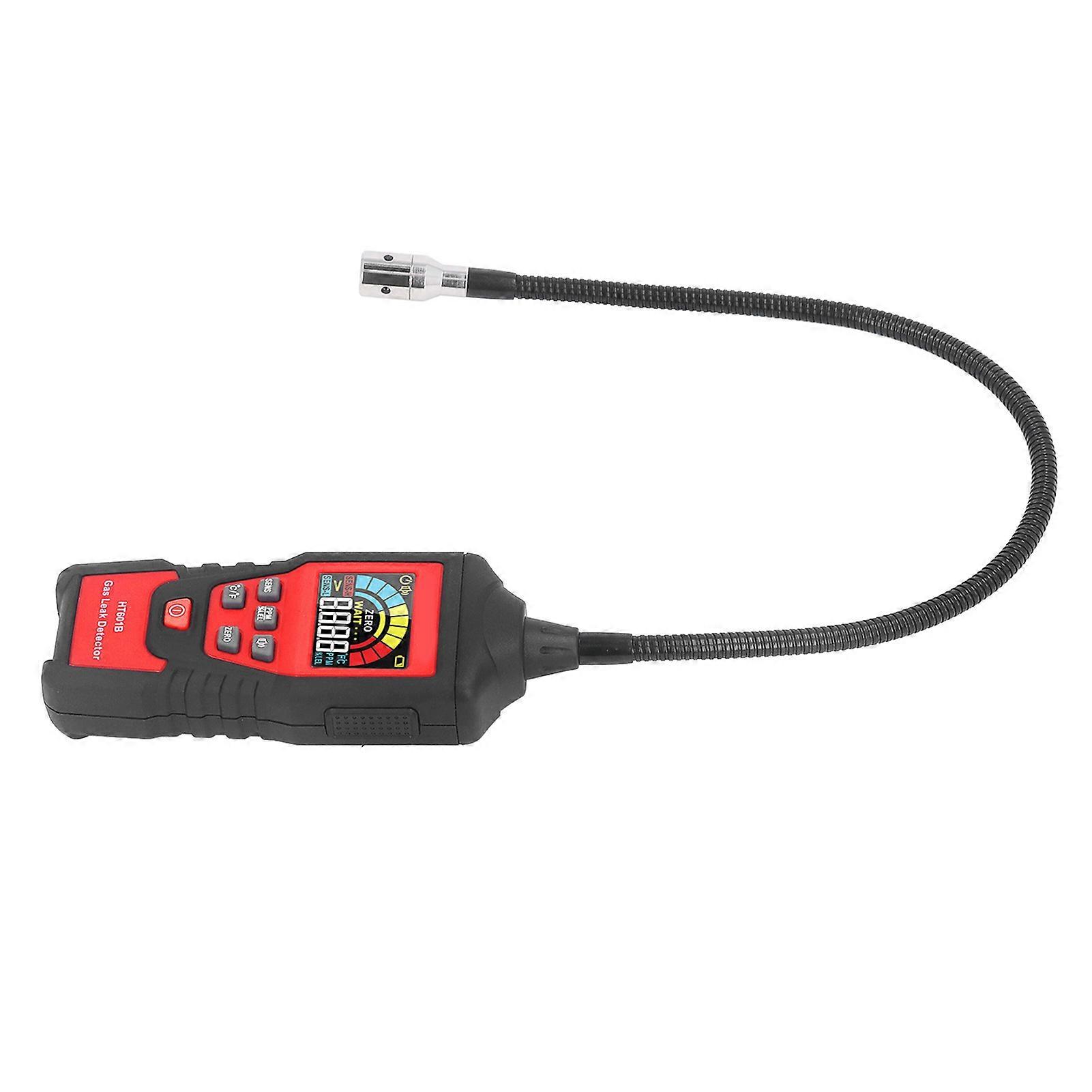 Gas Leak Detector Sound Light Alarm LCD Digital Display Combustible Gas Leak Tester for Home 