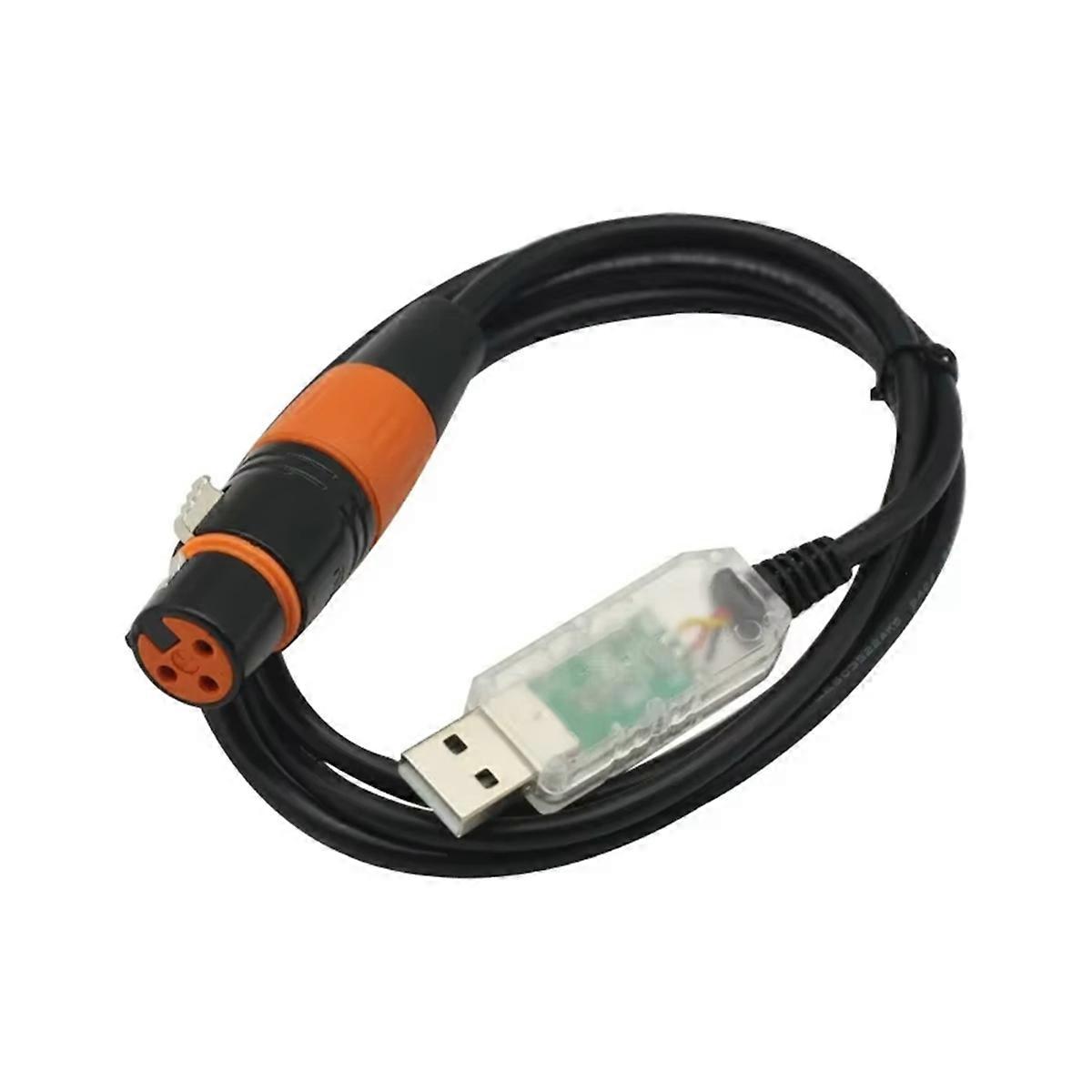 1PCS USB to for Adapter Cable Stage Light PC DMX512 Controller Dimmer Signal Conversion Cable for Board