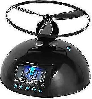 Digital LED Alarm Clock with Flying Helicopter Propeller Gift