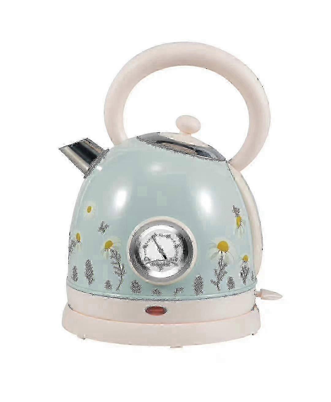 Målad Retro Vattenkokare Elektriskt te Kokande Vattenkokare 304 Rostfritt stål Hushållselektrik
