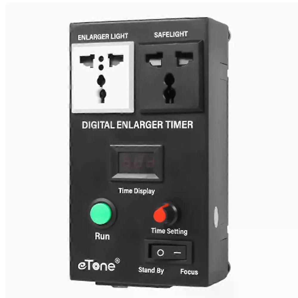 eTone Digital Enlarger Timer Precision With Foot Switch Darkroom Photo Equipment