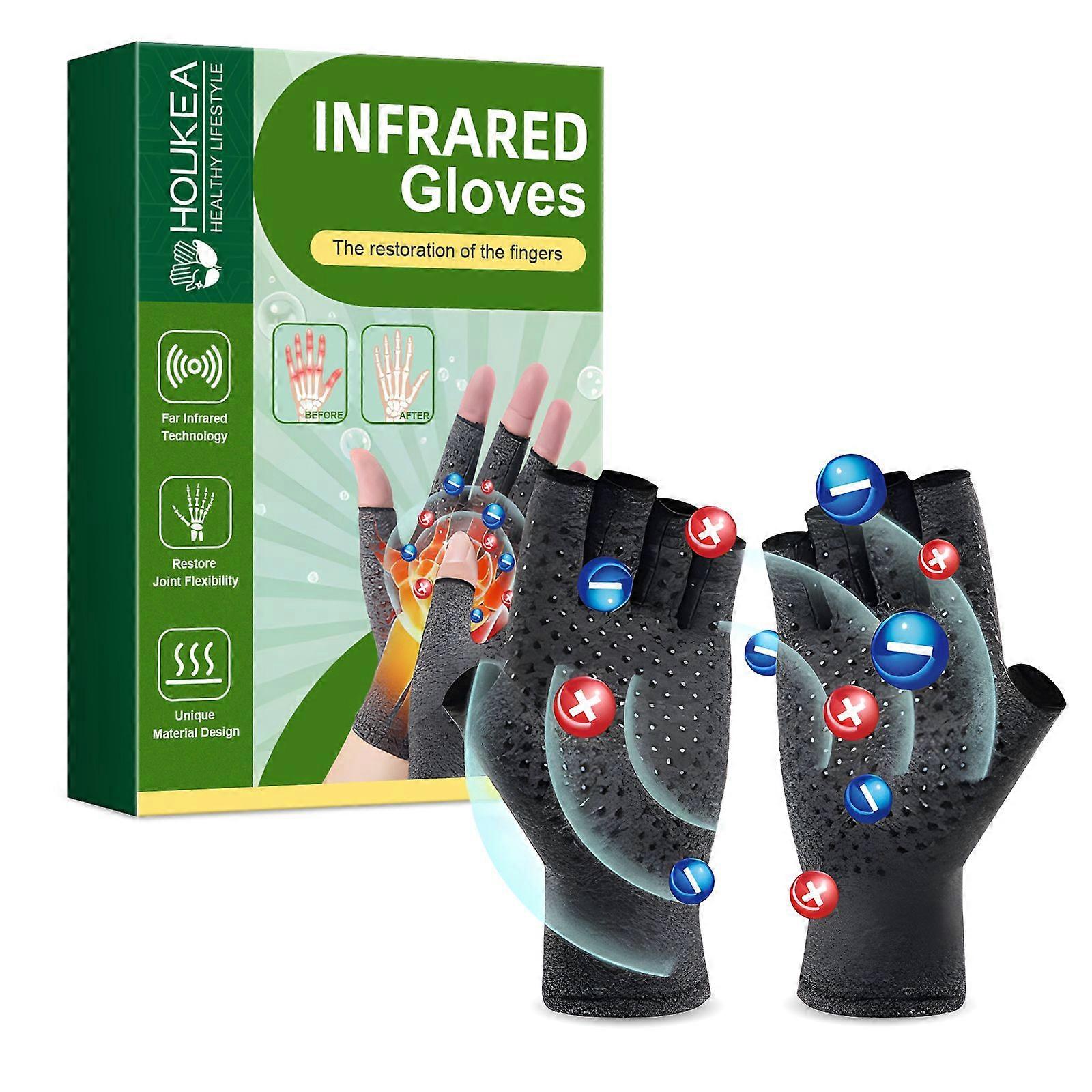 Houkea Joint Care Gloves Relieve Stiffness In The Thumb, Soreness, Swelling And Discomfort In The Finger Joints