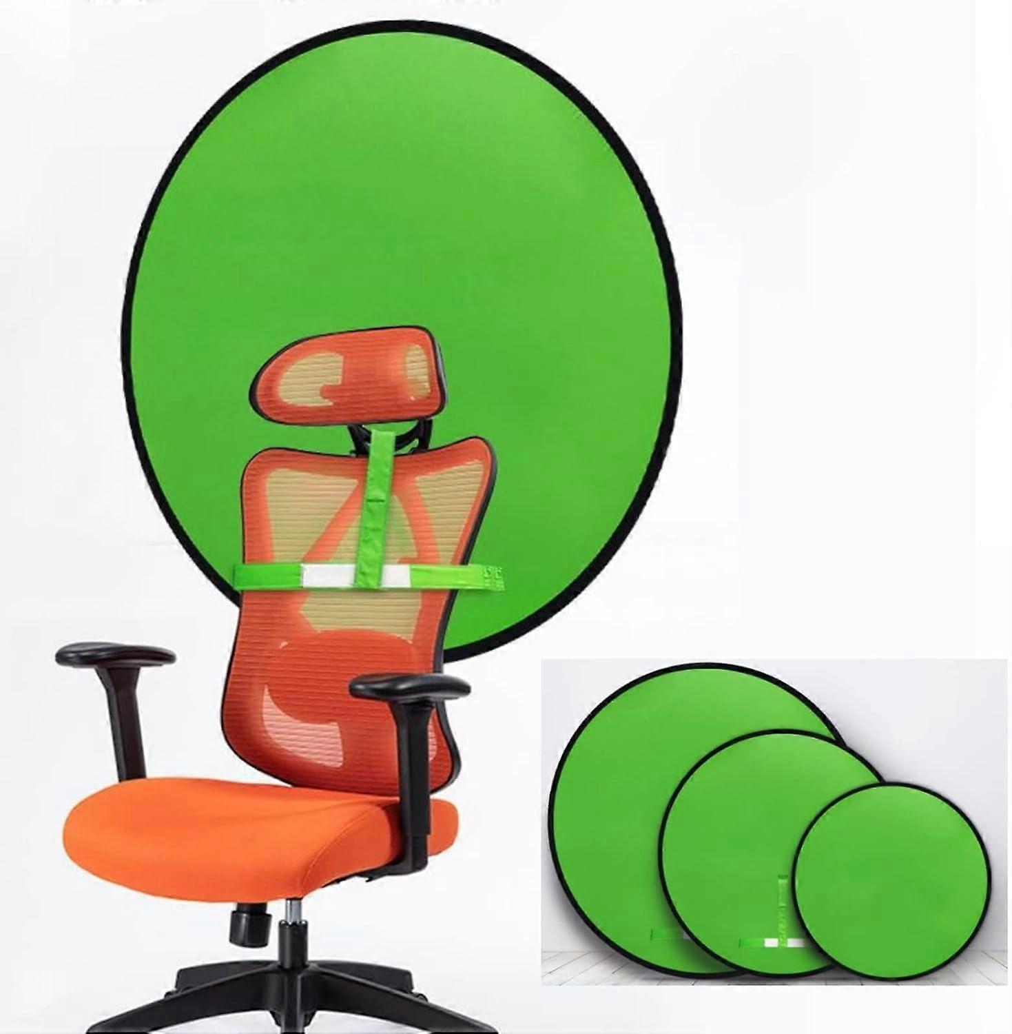 Portable Green Screen Backdrop, Collapsible Webcam Background, Green Screen Chroma Key for Video Chats, Zoom, Online