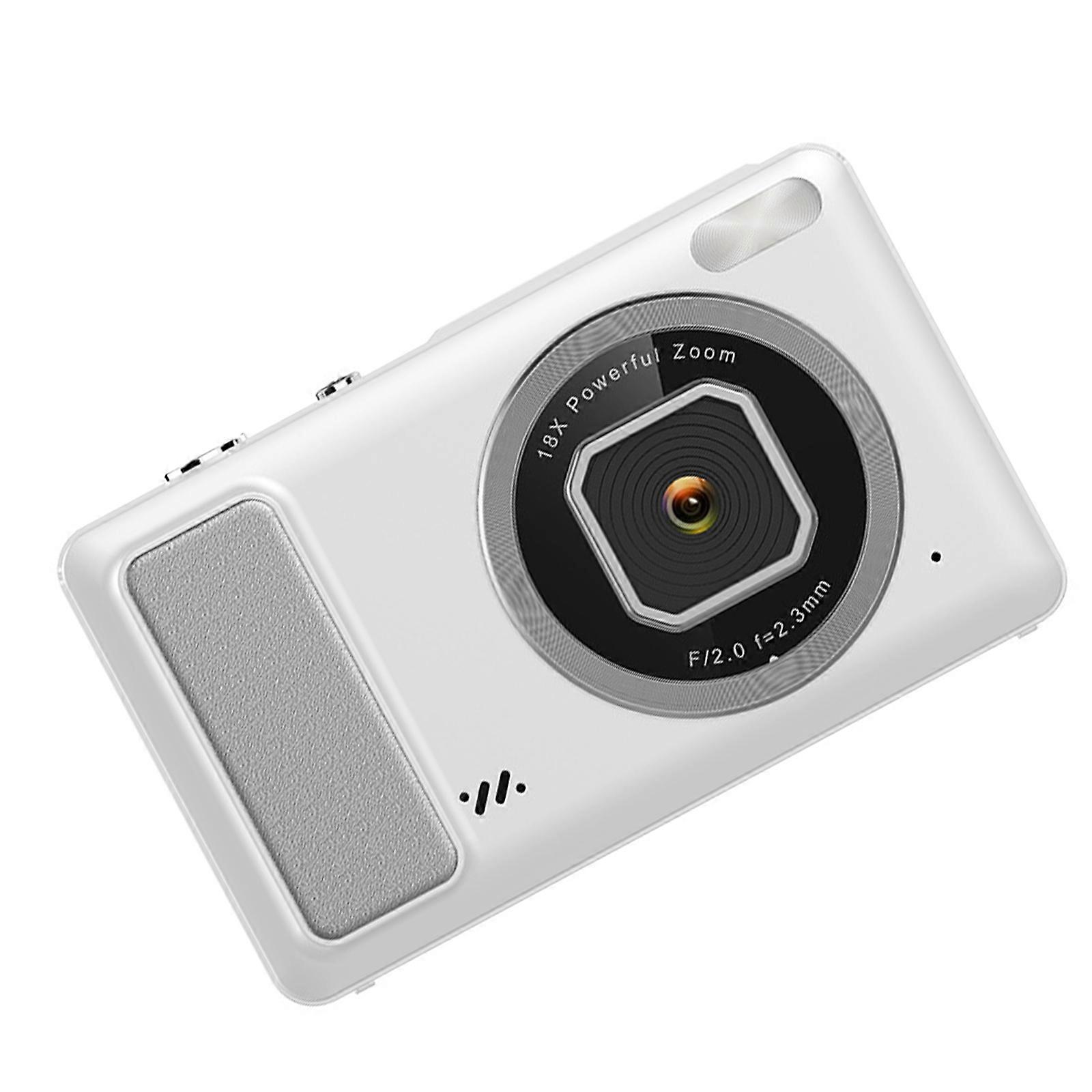 4K Digital Video Camera with High Resolution 50MP Sensoring for Clear Images and On The Go Shootings  White
