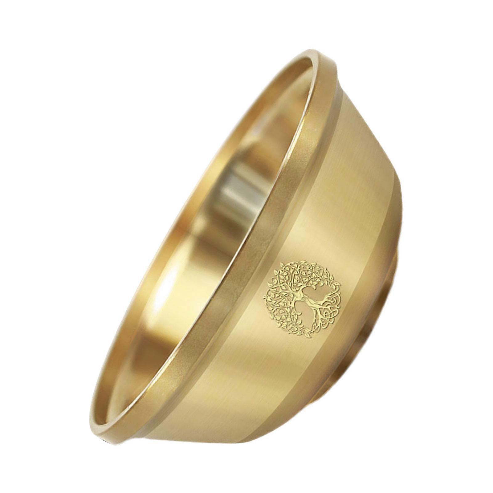 Engraved Pentacle Brasses Bowl Multipurpose Decorative Container For Board Game Enthusiasts And Occult Decoration Multicolor