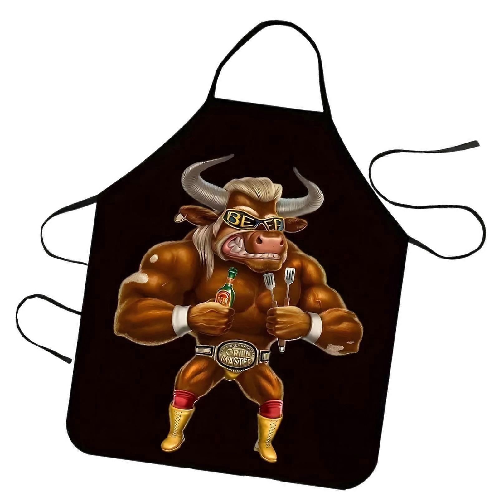 Moda Havlayan Önlük Şefler Önlüğü Garson Önlüğü Mutfak Yemek Pişirme Restoran Eğlenceli Baskılı Önlük Su Geçirmez Önlükler B