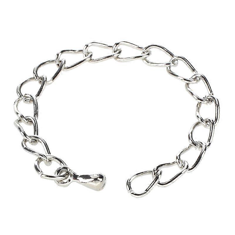 20pcs Silver Tone 3mm Chain Necklace Extenders