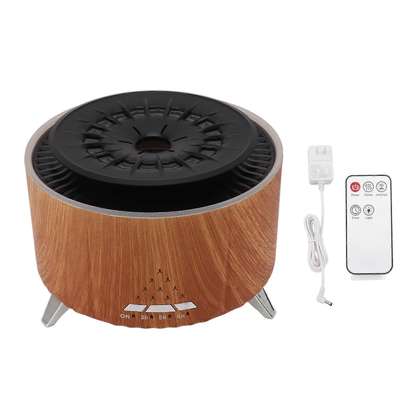 Flame Aroma Diffuser Jellyfish Shape Spray Bluetooth Speaker Flame Atomizing Humidifier 100‑240V