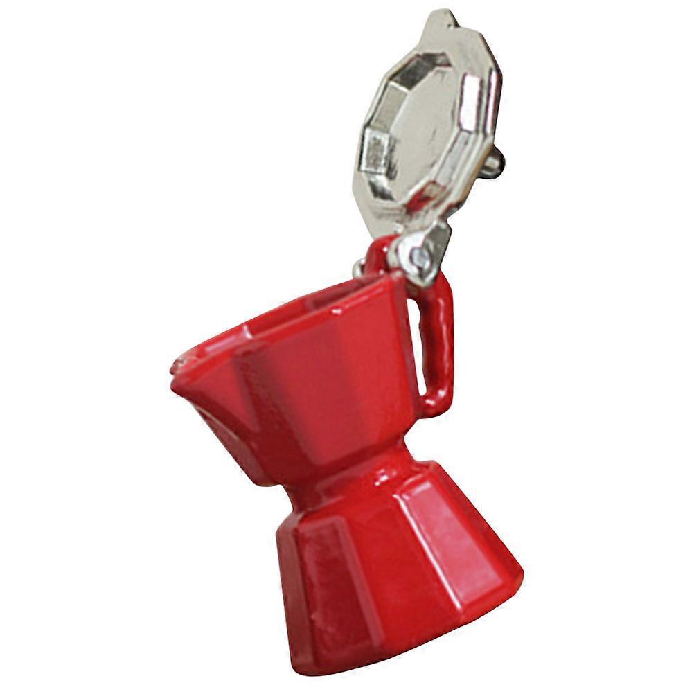 Dollhouse Kitchen Model Mini Coffee Machine Mini House Accessory Red Compact Decorative 1Pcs