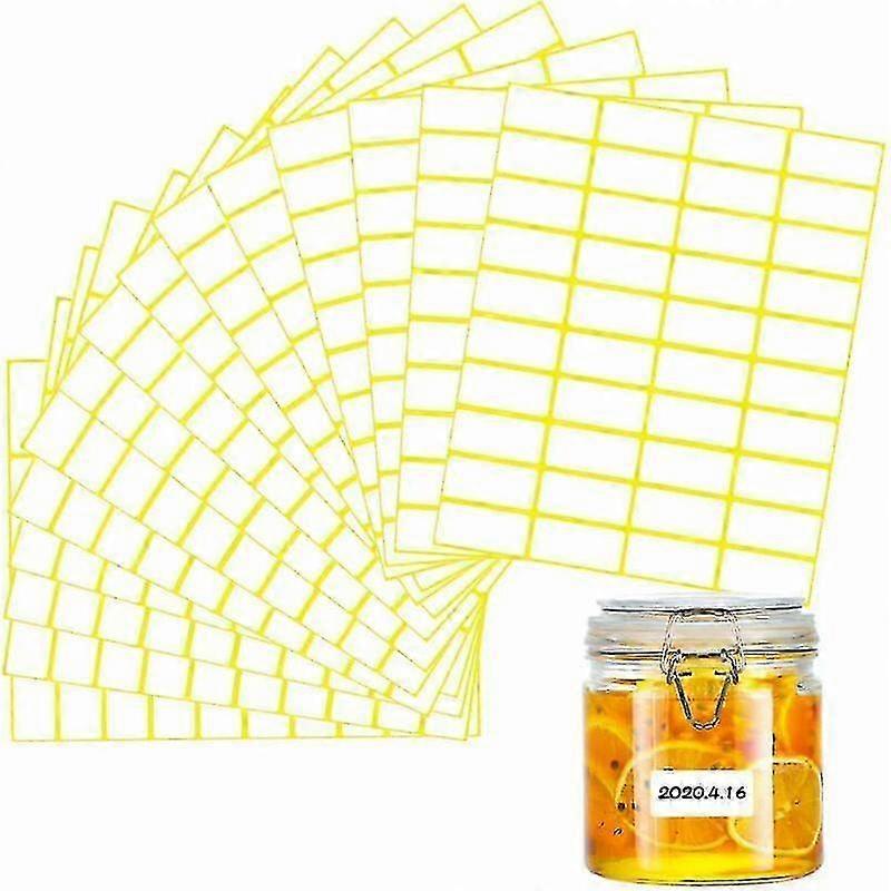 Self-adhesive labels, 600 pieces 19 x 38 mm small adhesive labels for printing, paper labels\\/jam labels for writing on jam jars\\/printers\\/noteboo