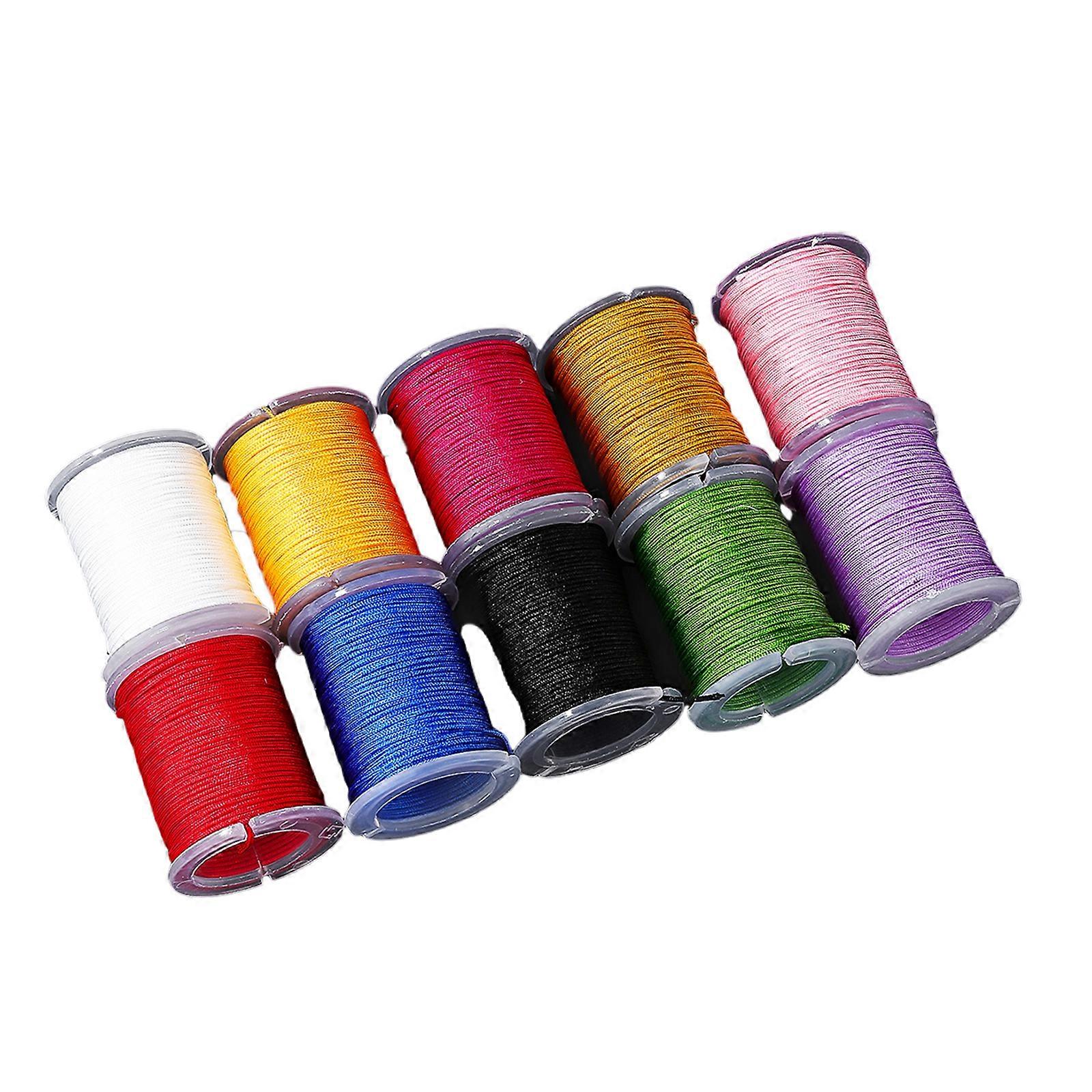 Multiple Color Jewelry String for Jewelry Crafting 10 Rolls Flexible Stretch Cord Soft Skin Safely Supplies Multicolor