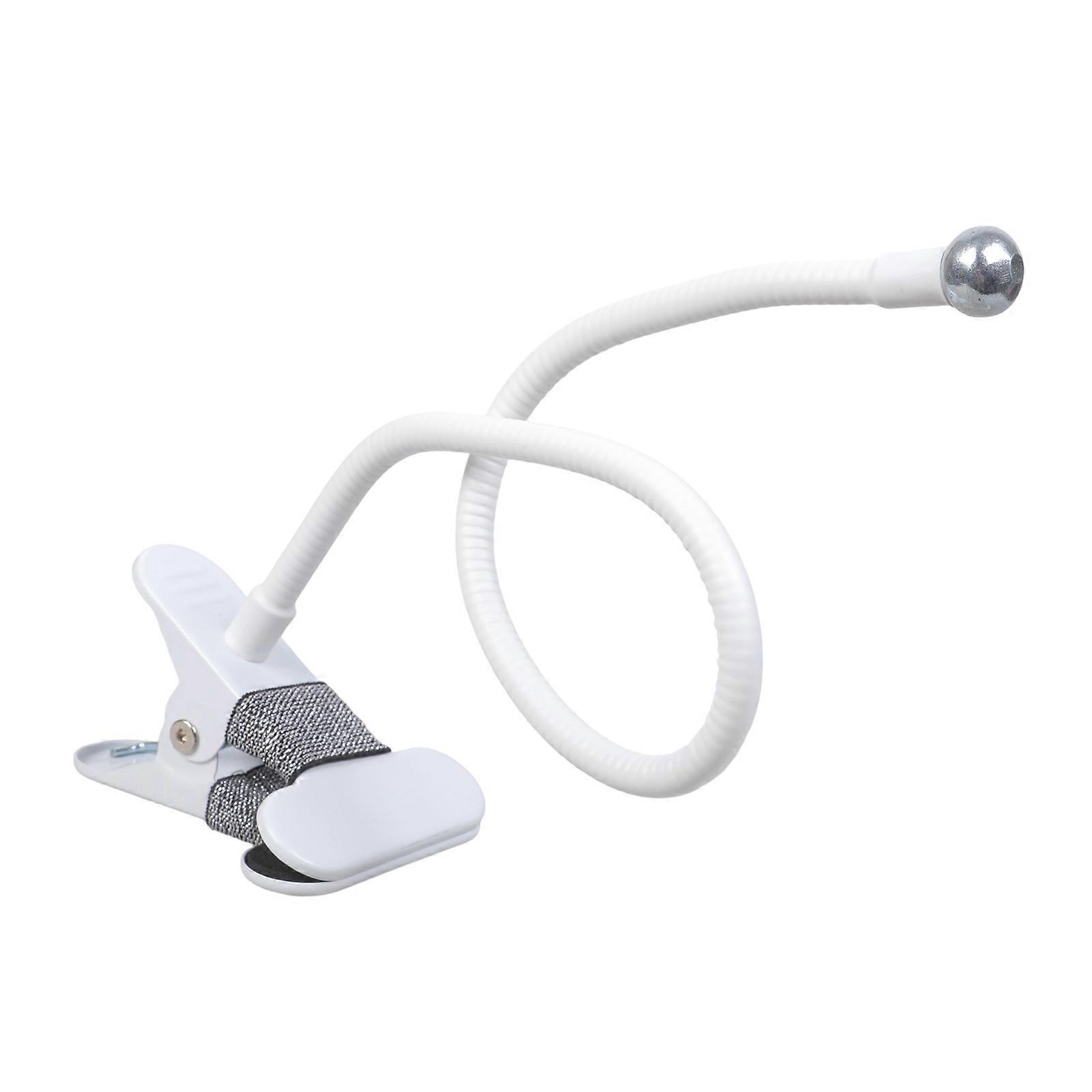 Flexible Arm Device Mount Base 17mm Ball Head Clamp 48cm Length For Vertical Horizontal Screen Positioning Stability  White