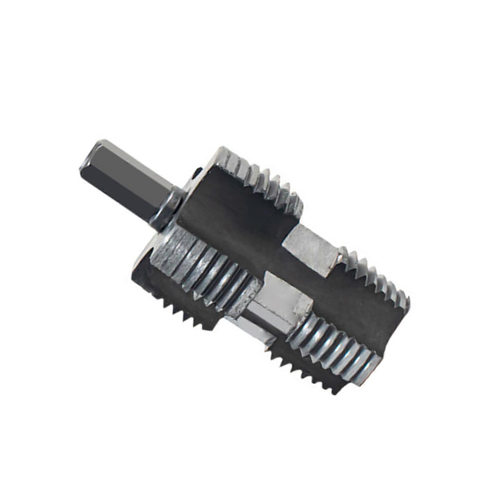 Electric Drill Compatible PVC Pipe Threader PVC Thread Maker Tool Plastic Pipe Tap Die Pipe Threader Accessories Multicolor