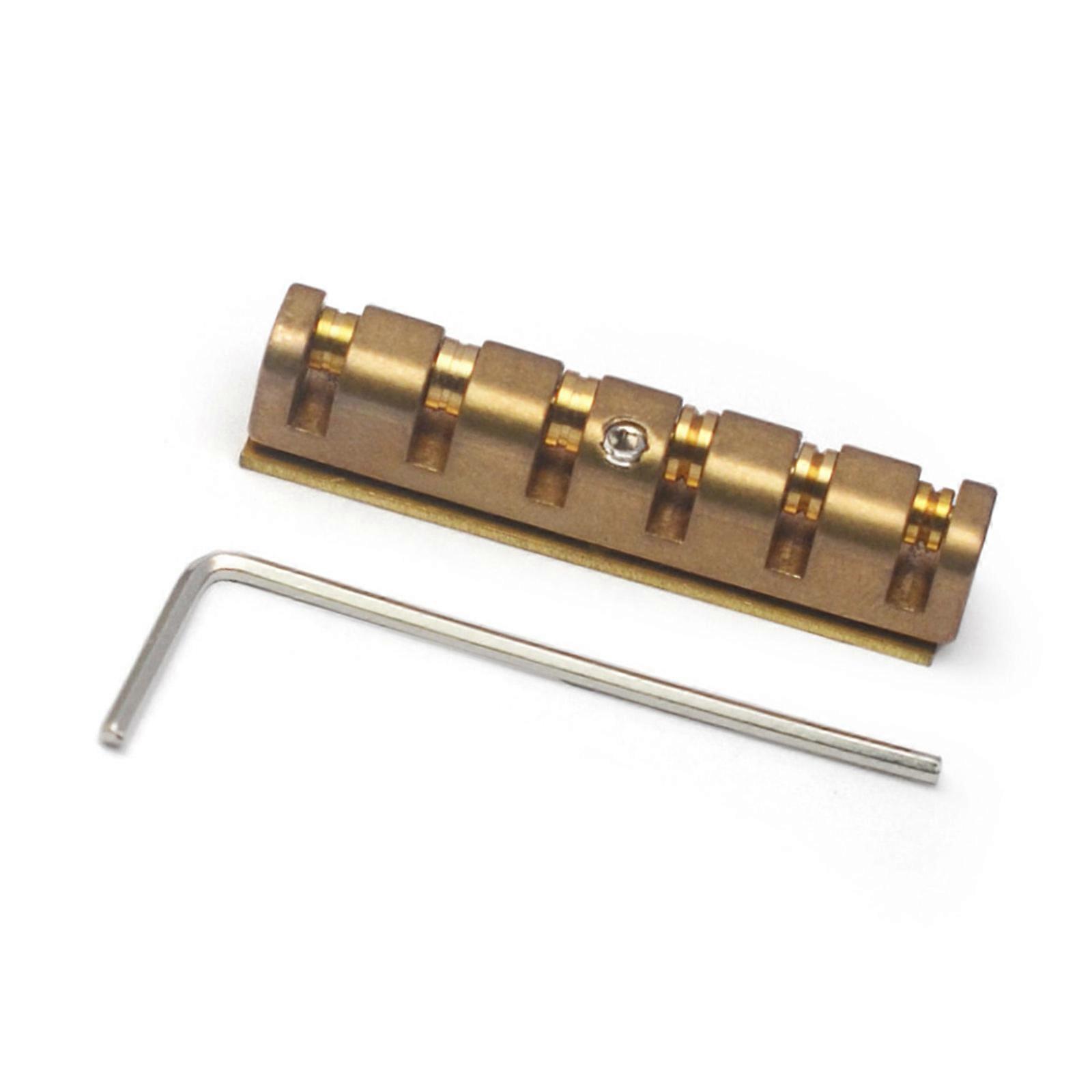 Brass Roller Guitar Nut Replacement Height Adjustable Brass Nut 6 String Guitar Nut Electric Guitar Accessories Multicolor