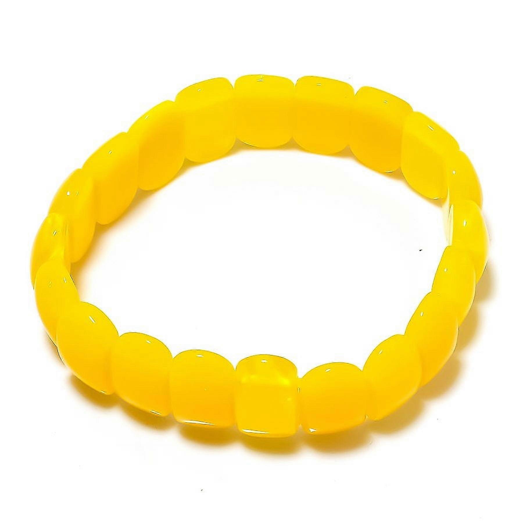 Natural Yellow Onyx Gemstone Handmade Cuff Adjustable