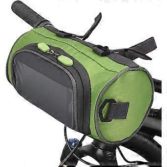 Fahrradlenkertasche, Fahrradtasche mit wasserdichtem Touchscreen, große Kapazität, Rahmentasche für Fahrrad