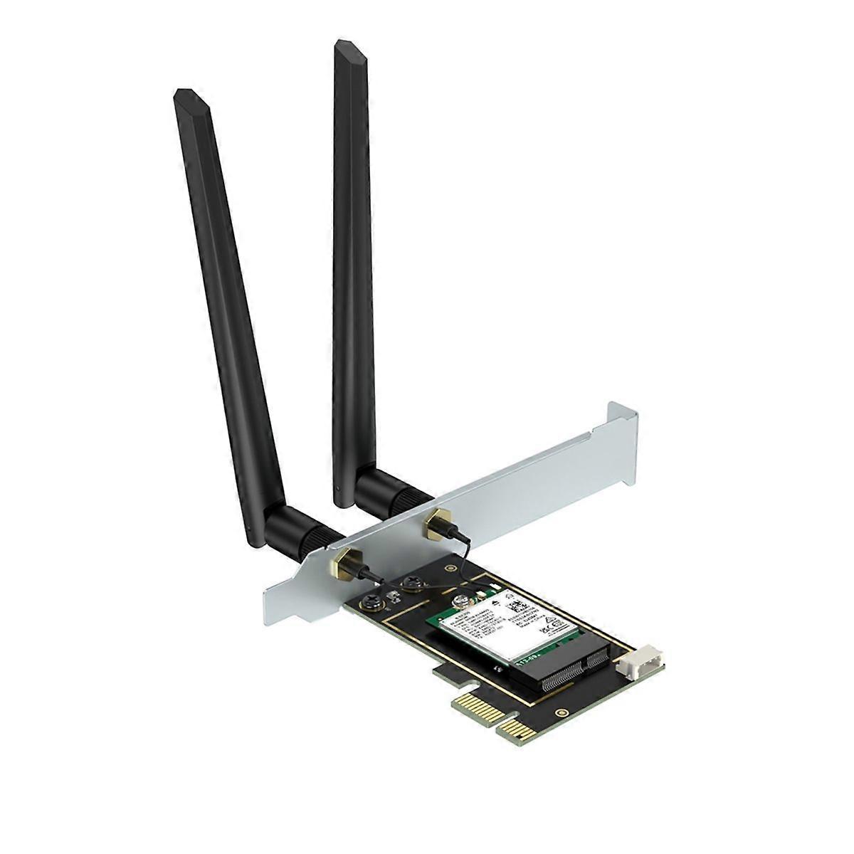 BE200 WiFi 7 Wireless WiFi Card Adapter 8774M 2.4GHz 5 GHz 6GHz Tri-Band PCI-E Bluetooth 5.4 Network